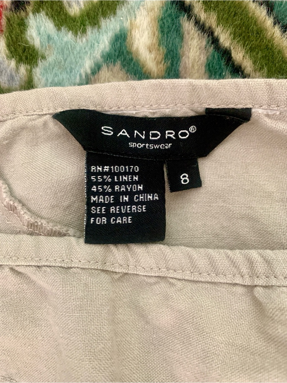 SANDRO LINEN KHAKI MIDI SKIRT
SIZE 8 - Picture 4 of 6